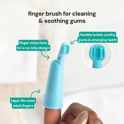 Oogiebear Baby Finger Brush and Tongue Scraper — BambiniJO Jordan