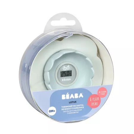 Beaba -  Lotus Multi Functional Bath & Room Digital Thermometer | Green - Blue