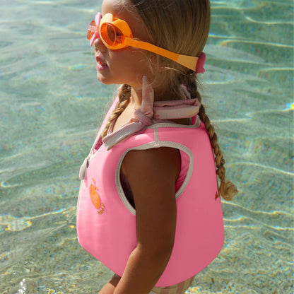 SUNNYLiFE - Float Vest | Poppy the Peach Neon Pink | 3-6Y