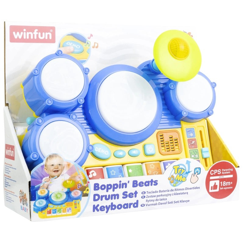 Winfun - Boppin' Beats Drum Set Keyboard | 18m+