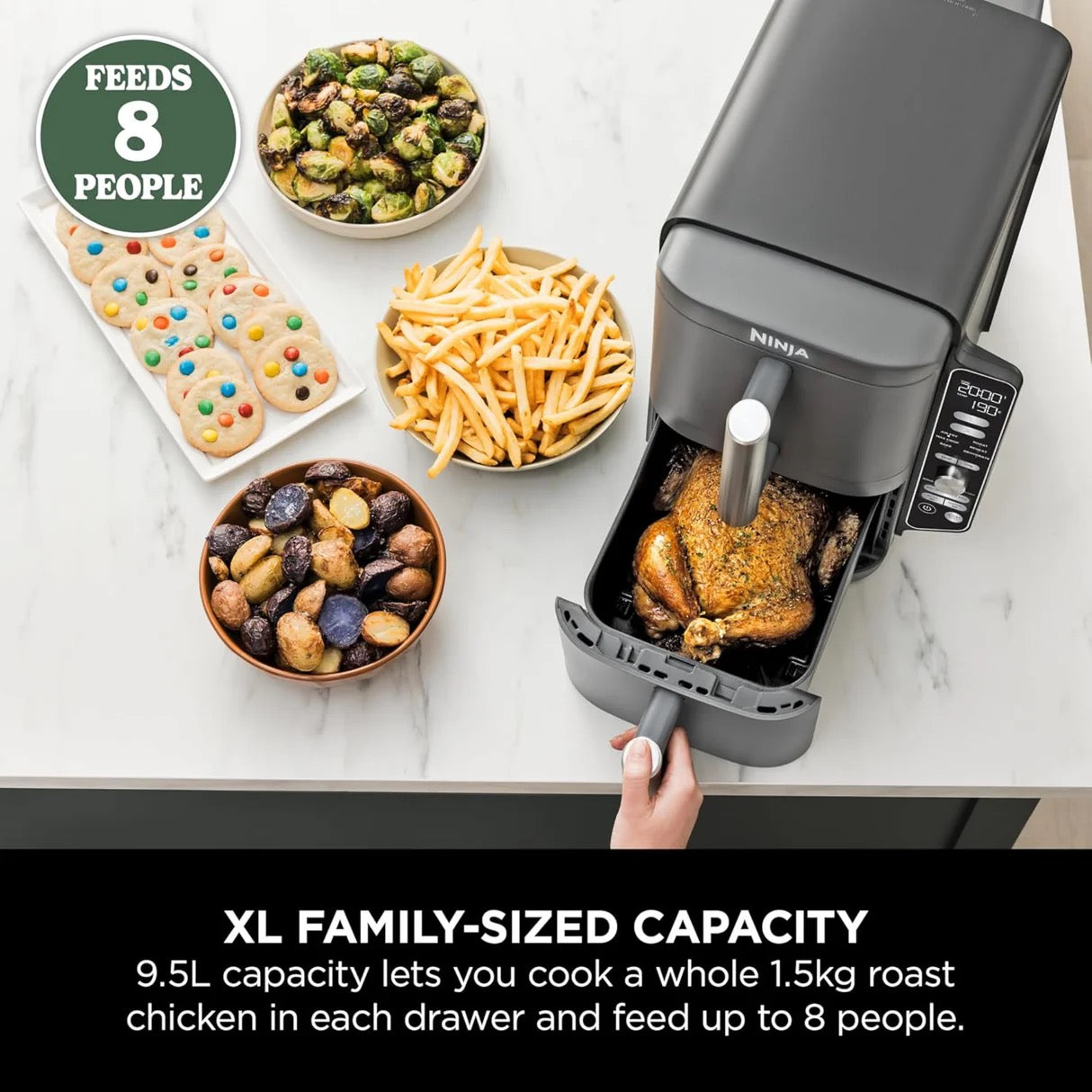 Ninja - DoubleStack XL 2 Basket Air Fryer | 9.5L