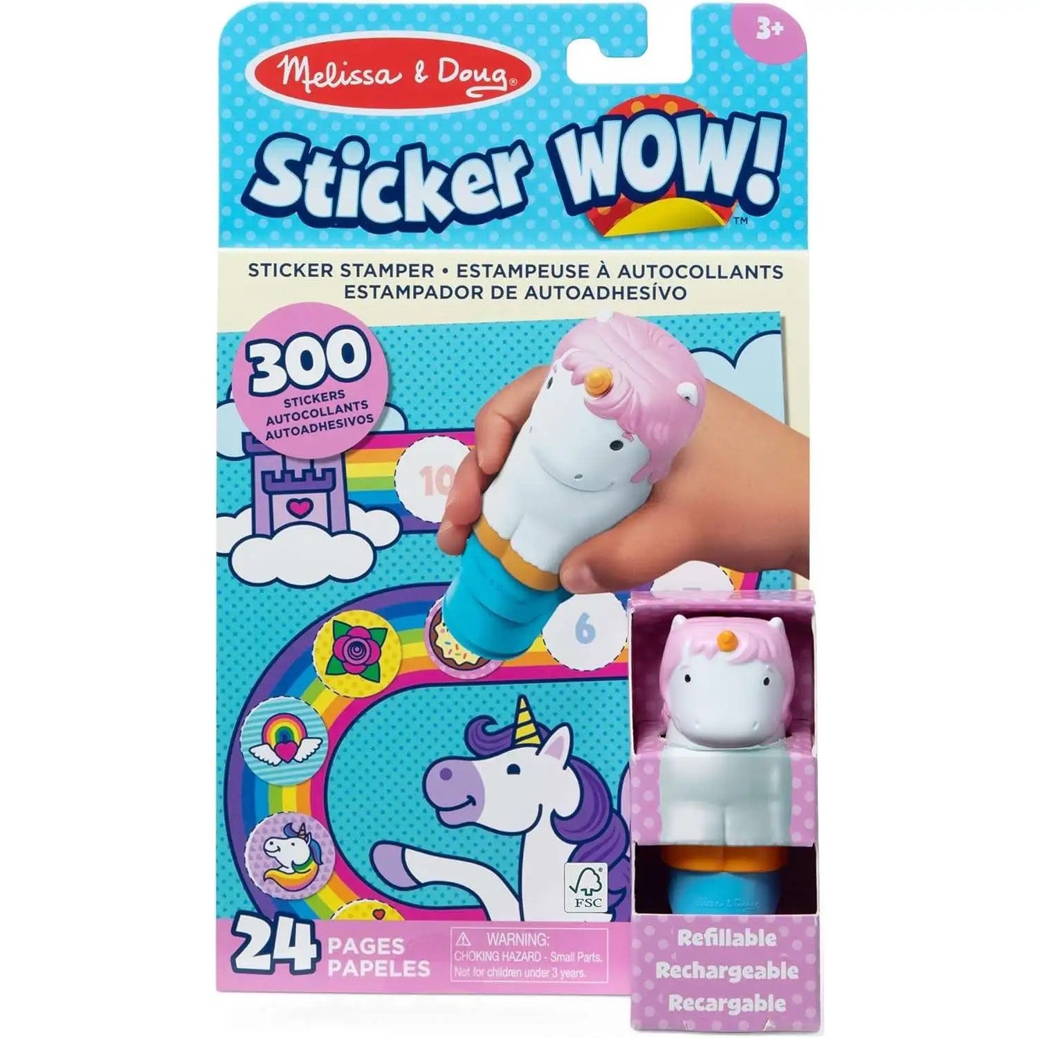 Melissa & Doug - Sticker WOW! Activity Pad + Stamp Set | Unicorn Melissa & Doug - Sticker WOW! Activity Pad + Stamp Set | Unicorn