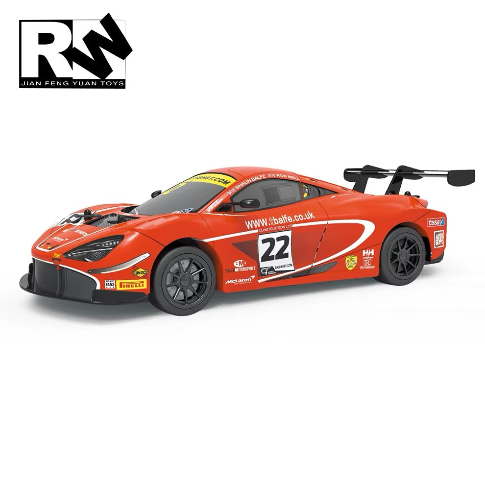 Mclaren - 720S Gt3 Remote Control Car | 1:12 Scale Replica | Red Mclaren - 720S Gt3 Remote Control Car | 1:12 Scale Replica | Red