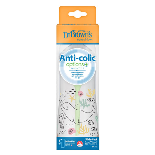 Dr. Brown's - Wide-Neck Options+ Bottle 270ml Ocean Whale — BambiniJO Jordan