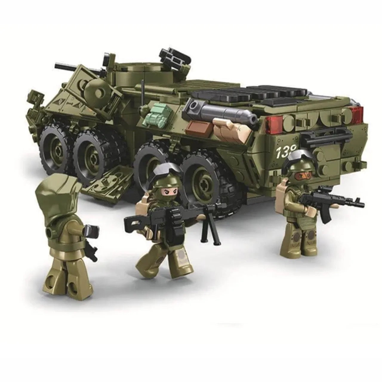 Sluban - ModelBricks BTR80AS Infantry Fighting Vehicle 2 in 1 | 611Pcs | 6Y+ Sluban - ModelBricks BTR80AS Infantry Fighting Vehicle 2 in 1 | 611Pcs | 6Y+