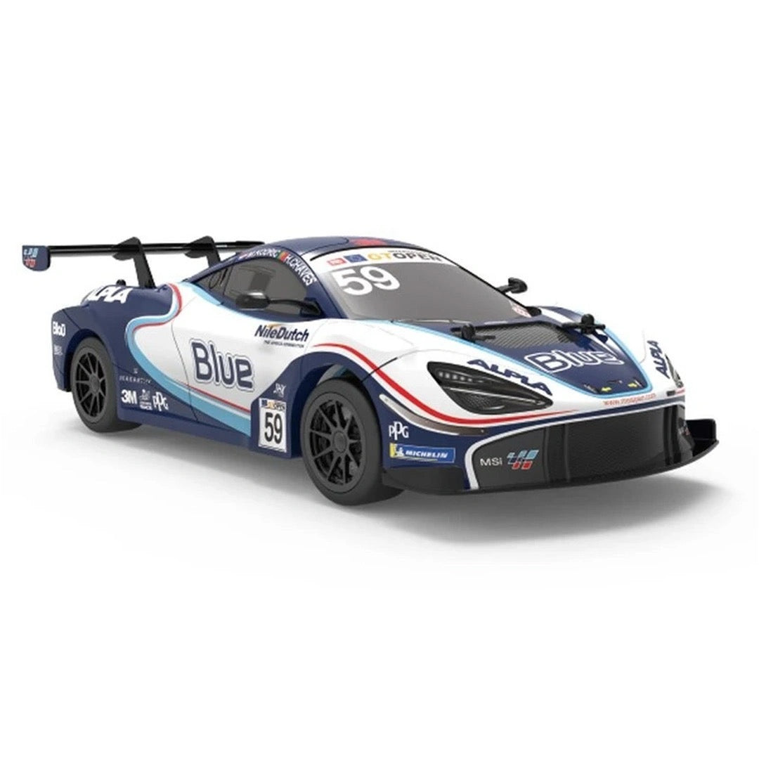Mclaren - 720S Gt3 Remote Control Car | 1:12 Scale Replica | Blue Mclaren - 720S Gt3 Remote Control Car | 1:12 Scale Replica | Blue