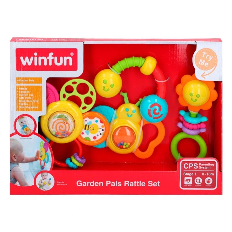 Winfun - Garden Pals Rattle Set | 0m+ Winfun - Garden Pals Rattle Set | 0m+