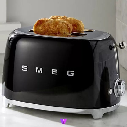 Smeg - Toaster | 2 Slots | 50's Style Aesthetic | Black
