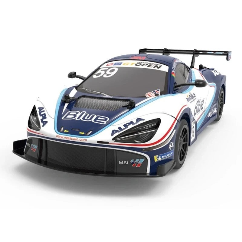 Mclaren - 720S Gt3 Remote Control Car | 1:12 Scale Replica | Blue Mclaren - 720S Gt3 Remote Control Car | 1:12 Scale Replica | Blue
