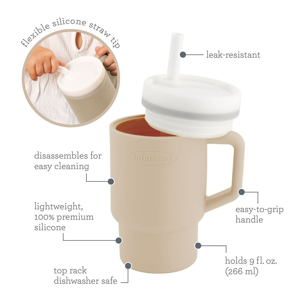 Infantino - My 1st Tumbler | 265ml | Sand Infantino - My 1st Tumbler | 265ml | Sand