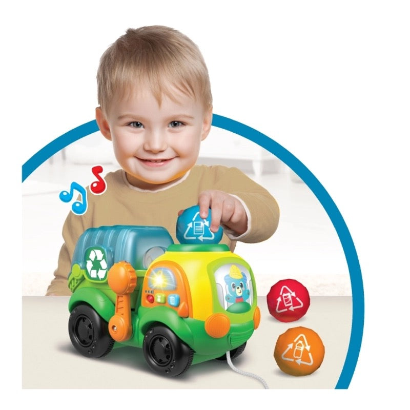 Winfun - Go Green Pull-Along Recycle Truck | 12m+