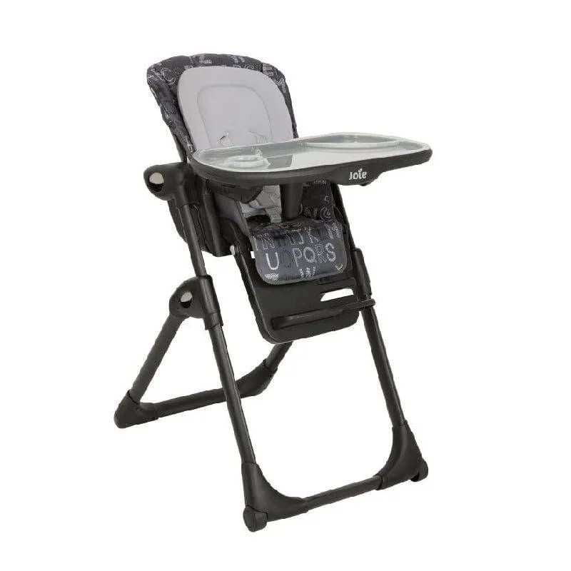 Joie - Mimzy Recline High Chair - ABC CHARCOAL