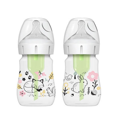 Dr. Brown's - Wide-Neck Options+ Bottles | Set of 2 | 150ml | Woodland