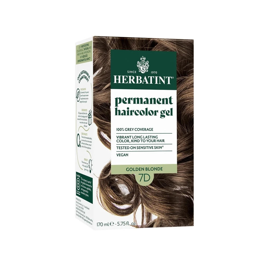 Hair Dye Pregnancy Safe Ammonia Free | 7D Golden Blonde | 170ml