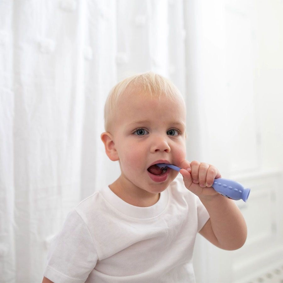 Dr Brown's - ToothScrubber™ Toddler Monster Toothbrush | 1-4Y | Purple
