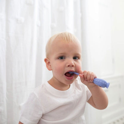 Dr Brown's - ToothScrubber™ Toddler Monster Toothbrush | 1-4Y | Purple