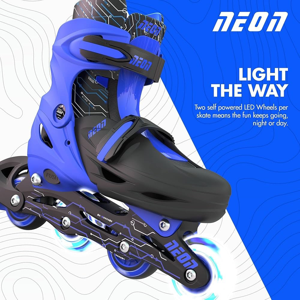 Yvolution - Neon Combo Skates 2-in-1 | Blue | 3-6 Years Yvolution - Neon Combo Skates 2-in-1 | Blue | 3-6 Years