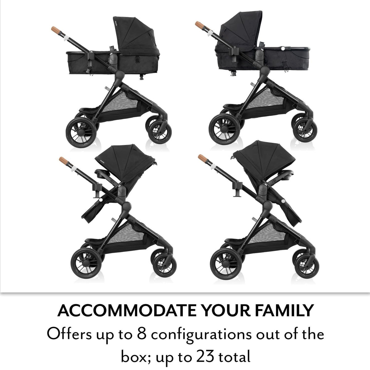 Evenflo - Pivot Xpand NXT Modular Stroller | Coal Black