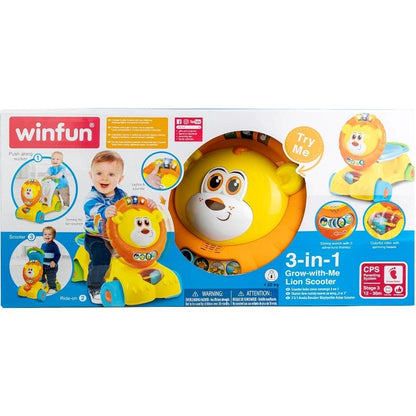Winfun - 3-in-1 Grow-with-Me Lion Scooter | 12-23m