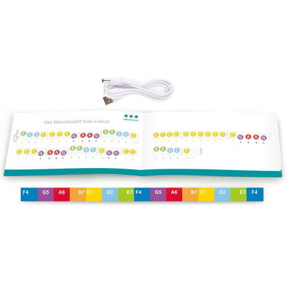 Hape - Learn With Lights Piano | Black