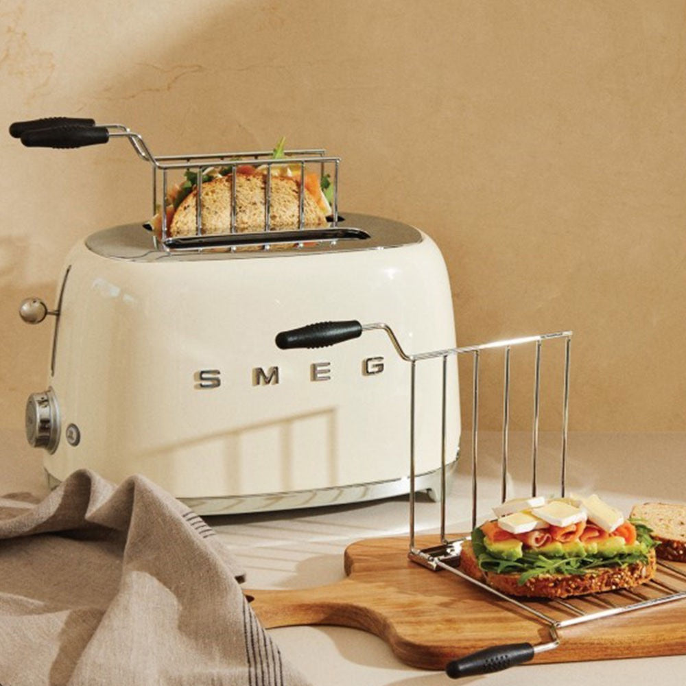 Smeg - Toaster | 2 Slots | 50's Style Aesthetic | Cream