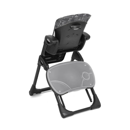 Joie - Mimzy Recline High Chair - ABC CHARCOAL