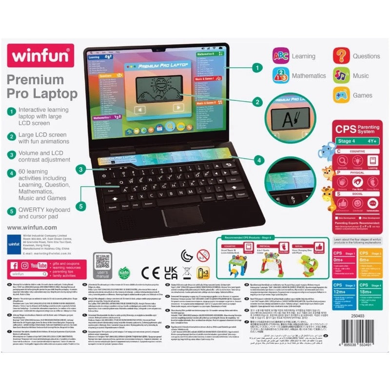Winfun - Premium Pro Kids Laptop | 4Y+