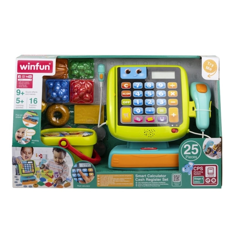 Winfun - Smart Calculator Cash Register Set | 2Y+