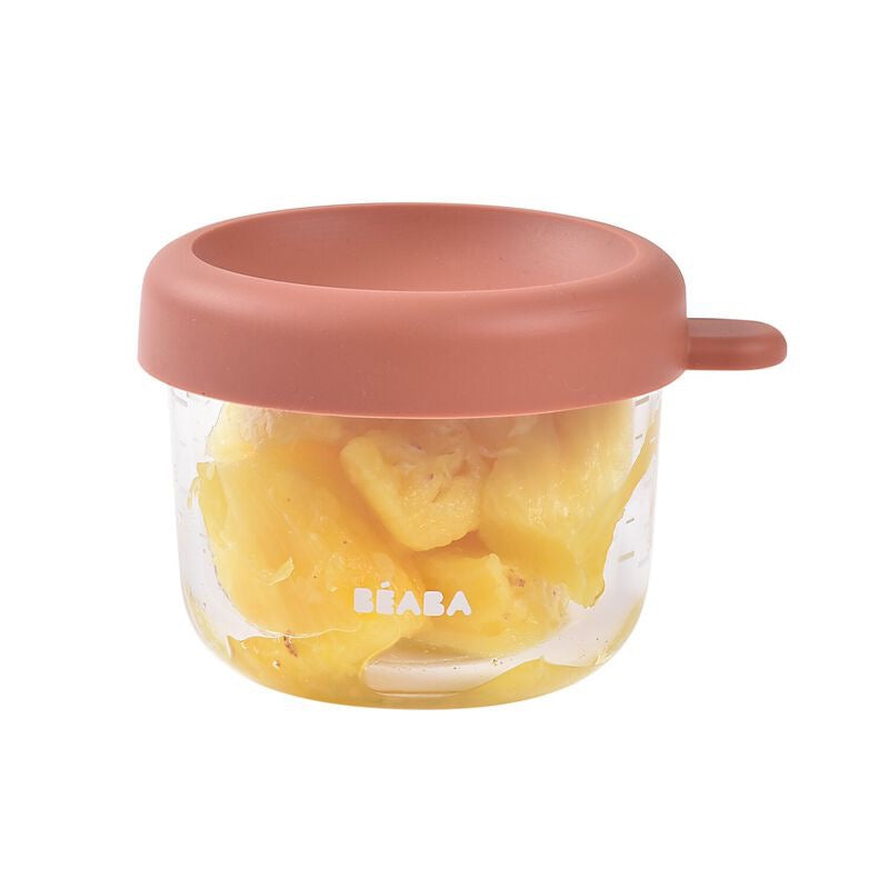 BEABA - Glass Portion Jar | 150ml | Terracotta