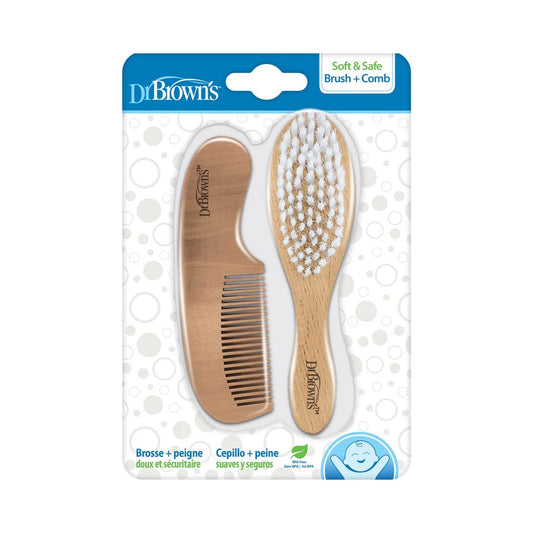 Dr. Brown's - Soft and Safe Baby Brush + Comb