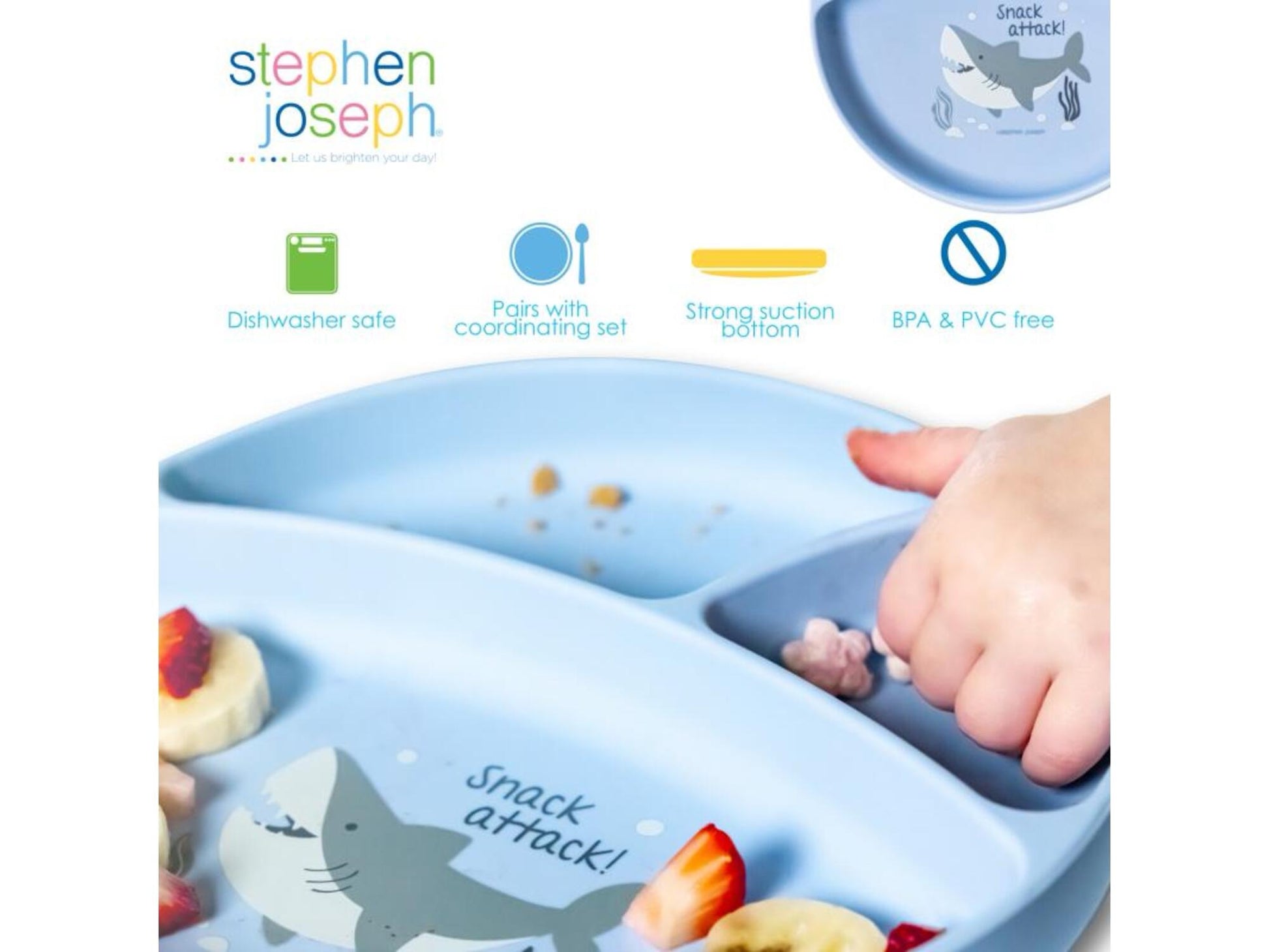 Stephen Joseph | Suction Silicone Plates Stephen Joseph | Suction Silicone Plates
