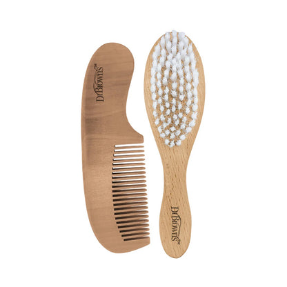 Dr. Brown's - Soft and Safe Baby Brush + Comb