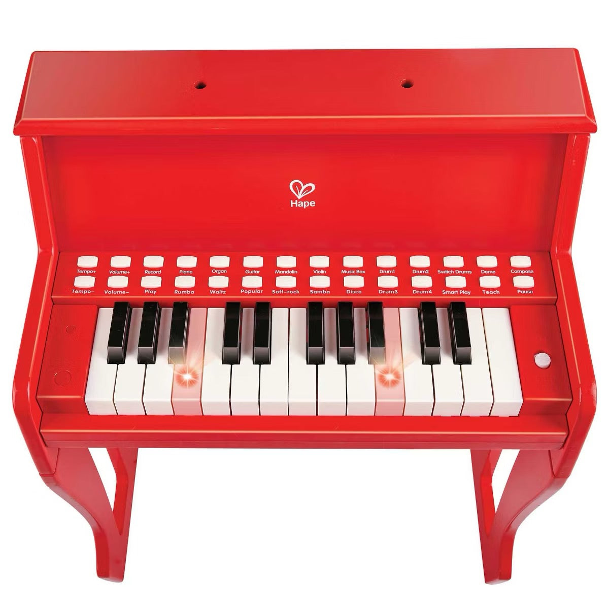 Hape - Learn With Lights Piano | Red