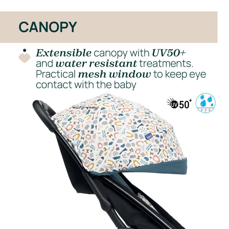 Chicco Glee Joyful Stroller | Teal Chicco Glee Joyful Stroller | Teal