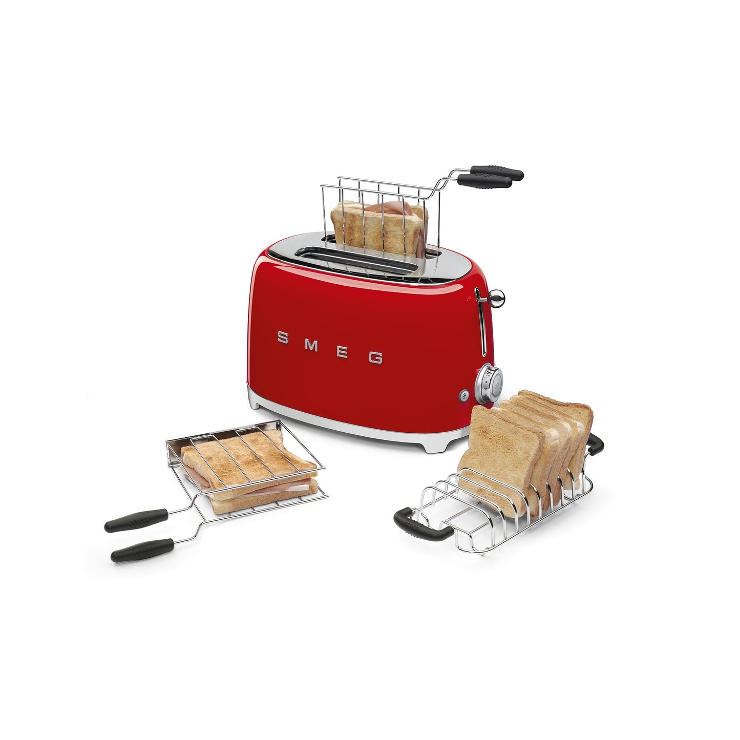 Smeg - Toaster | 2 Slots | 50's Style Aesthetic | Red