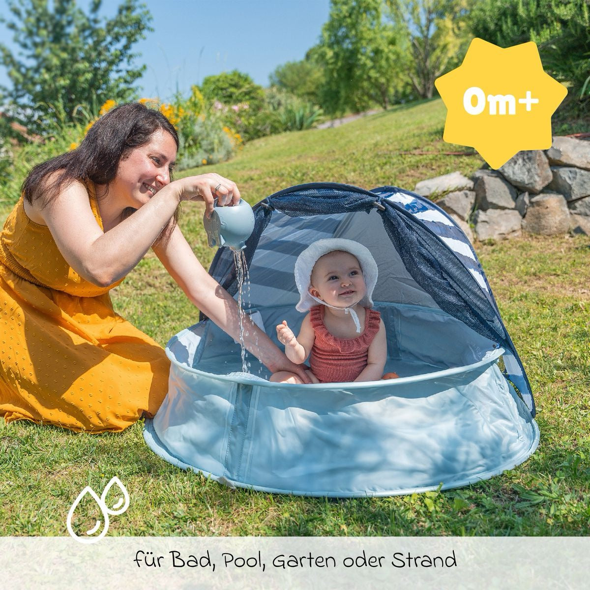 Babymoov - Badabulle | Hippopotamus Sprinkler Bath Toy | 1pc