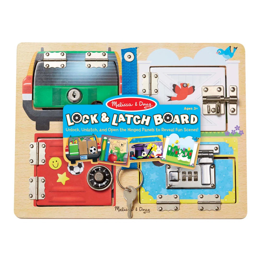 Melissa & Doug - Lock and Latch Board Melissa & Doug - Lock and Latch Board