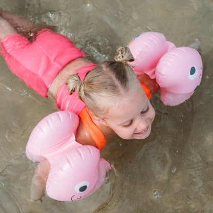 SUNNYLiFE - Kids Inflatable Arm Bands | Poppy the Peach Red