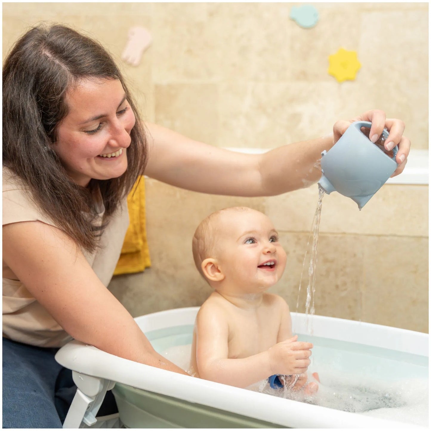 Babymoov - Badabulle | Hippopotamus Sprinkler Bath Toy | 1pc