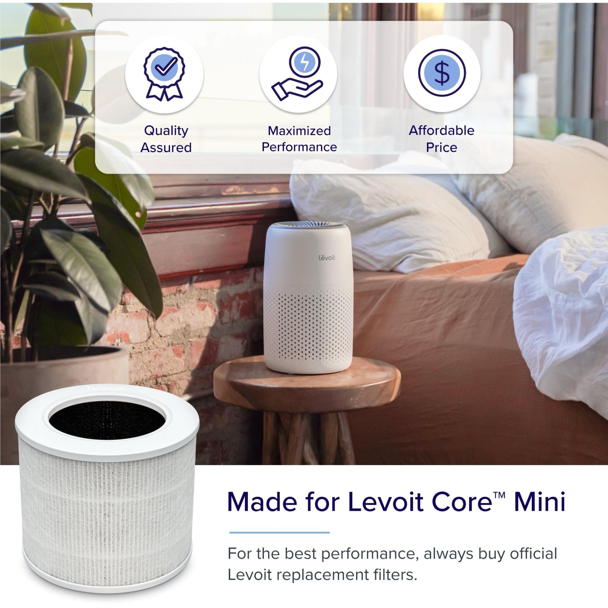Levoit - Core Mini Air Purifier Replacement Filter Levoit - Core Mini Air Purifier Replacement Filter
