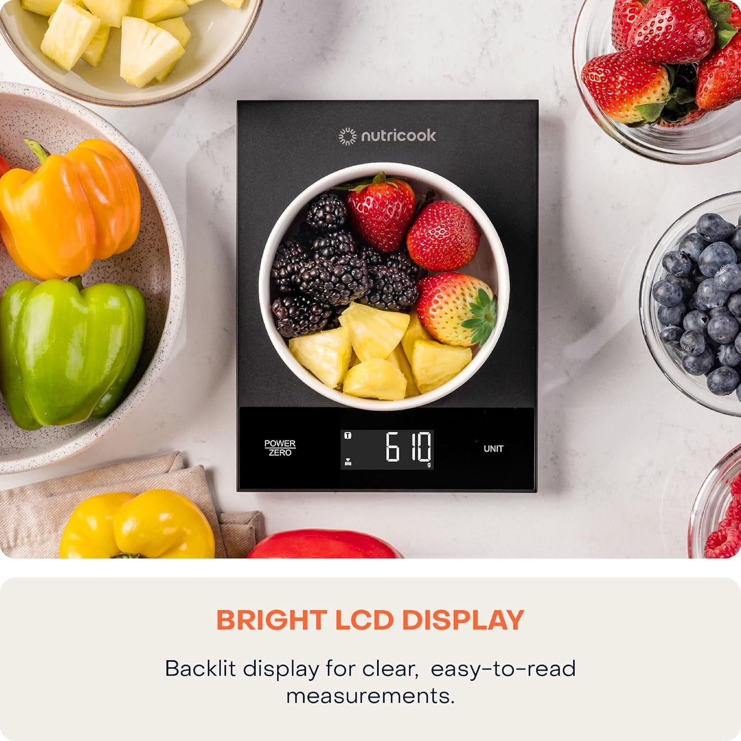 Nutricook - Digital Kitchen Scale 2 | Stainless Steel Nutricook - Digital Kitchen Scale 2 | Stainless Steel