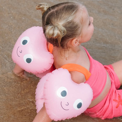 SUNNYLiFE - Kids Inflatable Arm Bands | Poppy the Peach Red