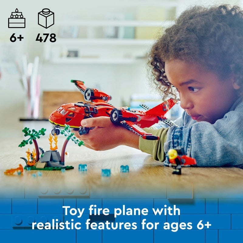 Lego - Fire Rescue Plane | 478 Pcs | 6Y+ Lego - Fire Rescue Plane | 478 Pcs | 6Y+