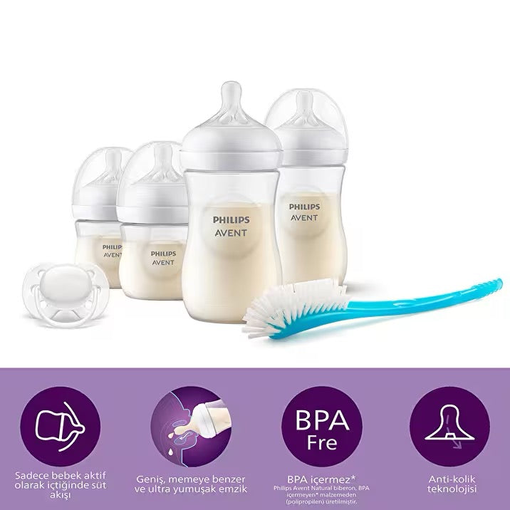 Philips Avent - Newborn Natural Feeding Set | White
