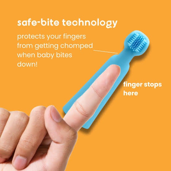 Oogiebear Baby Finger Brush and Tongue Scraper — BambiniJO Jordan
