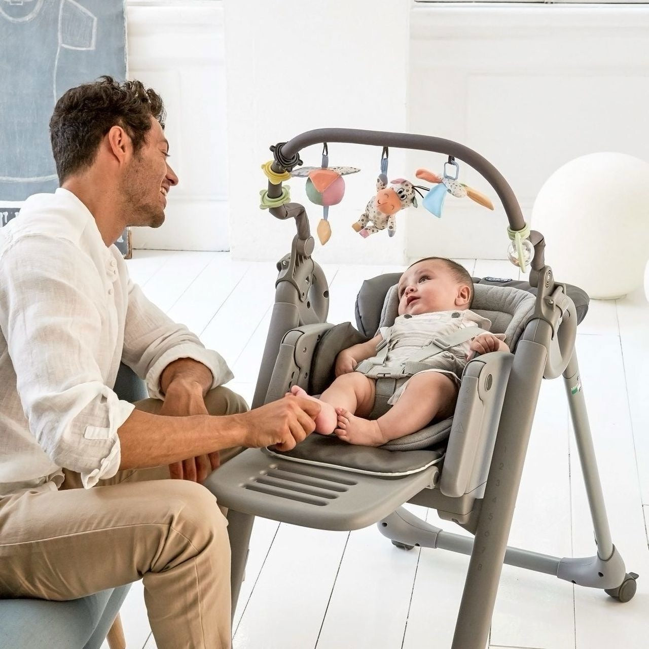 Chicco Highchair Polly Magic Relax - GREY MELANGE