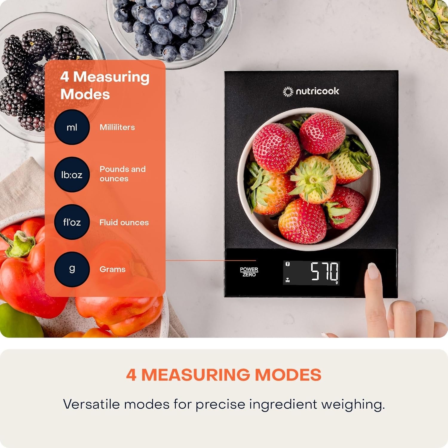 Nutricook - Digital Kitchen Scale 2 | Stainless Steel Nutricook - Digital Kitchen Scale 2 | Stainless Steel