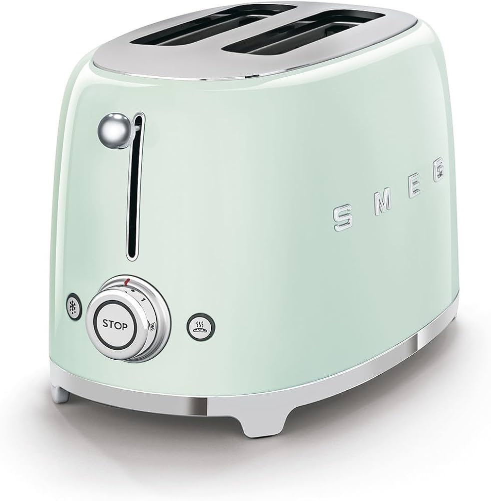Smeg - Toaster | 2 Slots | 50's Style Aesthetic | Pastel Green
