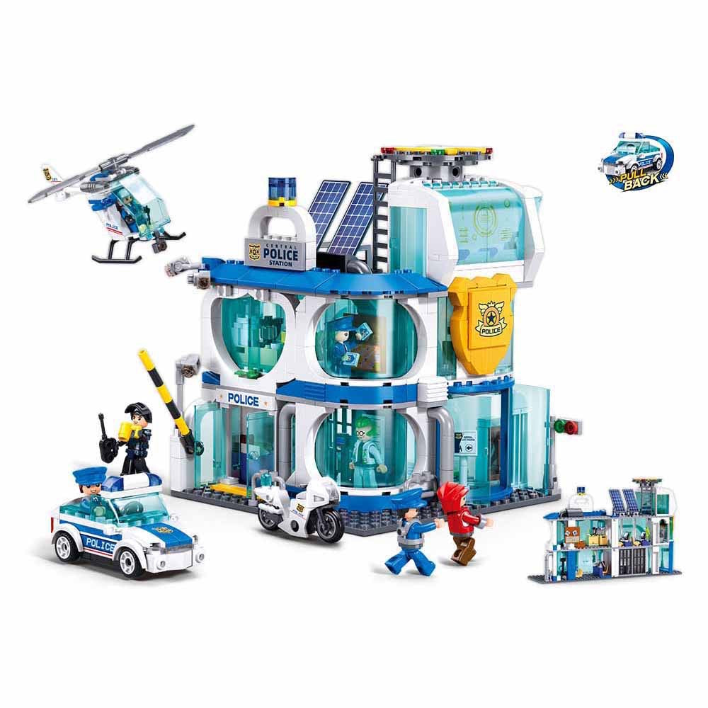 Sluban - Metropolis Police | Central Police Station Pull Back | 6Y+ Sluban - Metropolis Police | Central Police Station Pull Back | 6Y+