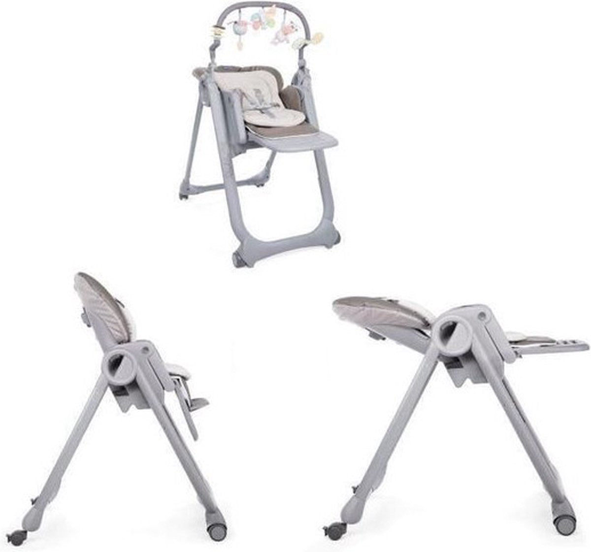 Chicco Highchair Polly Magic Relax - GREY MELANGE